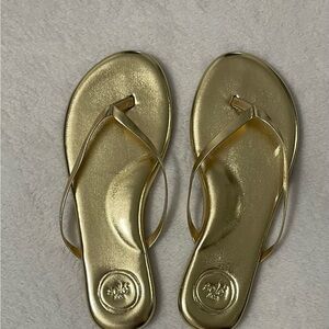 Revolve Solei Sol Gold Metallic Sandals Size 6
